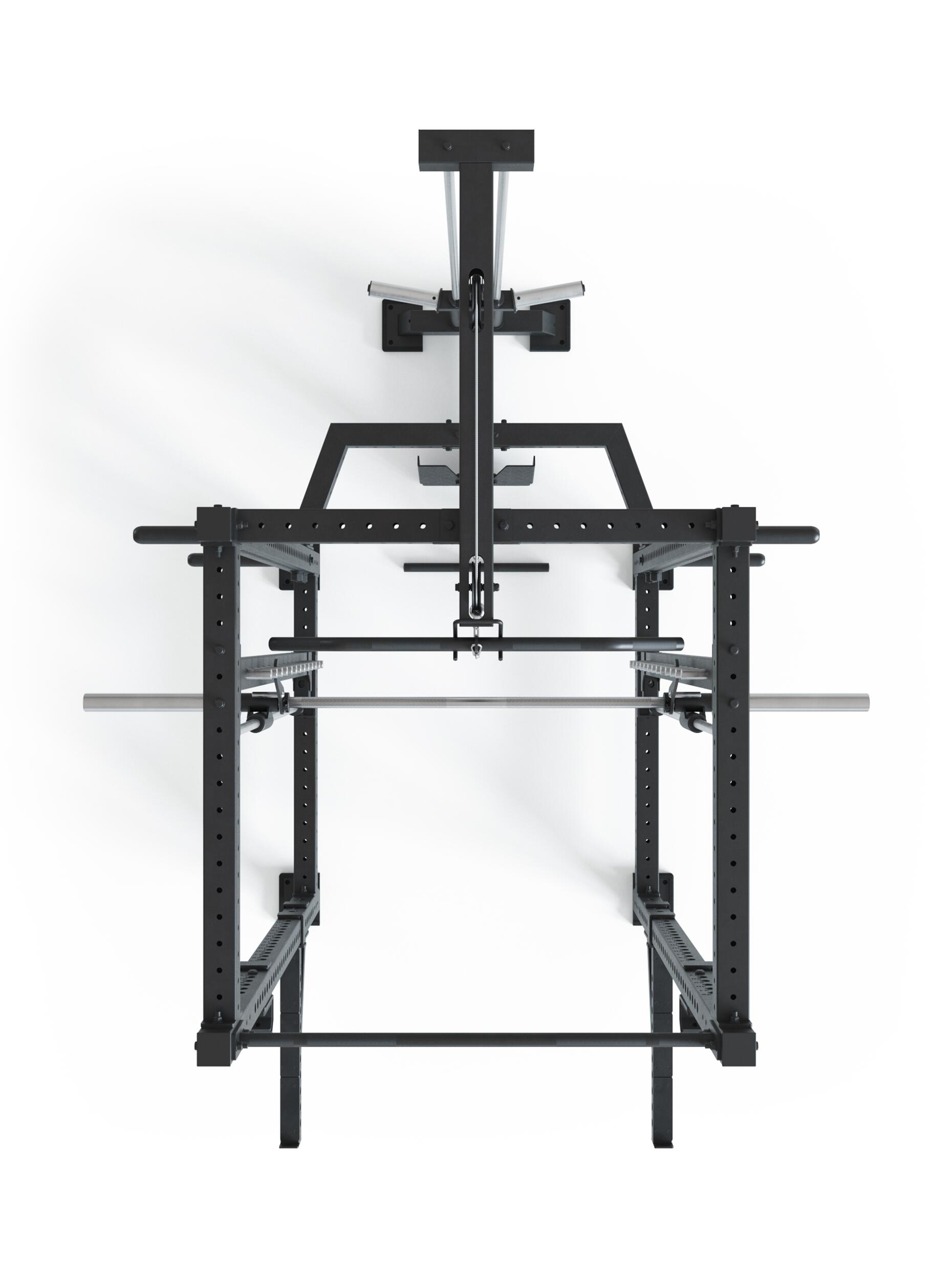 R8 Spectre Long | Power Rack | inklusive Latzug - Plate Loaded 3/6