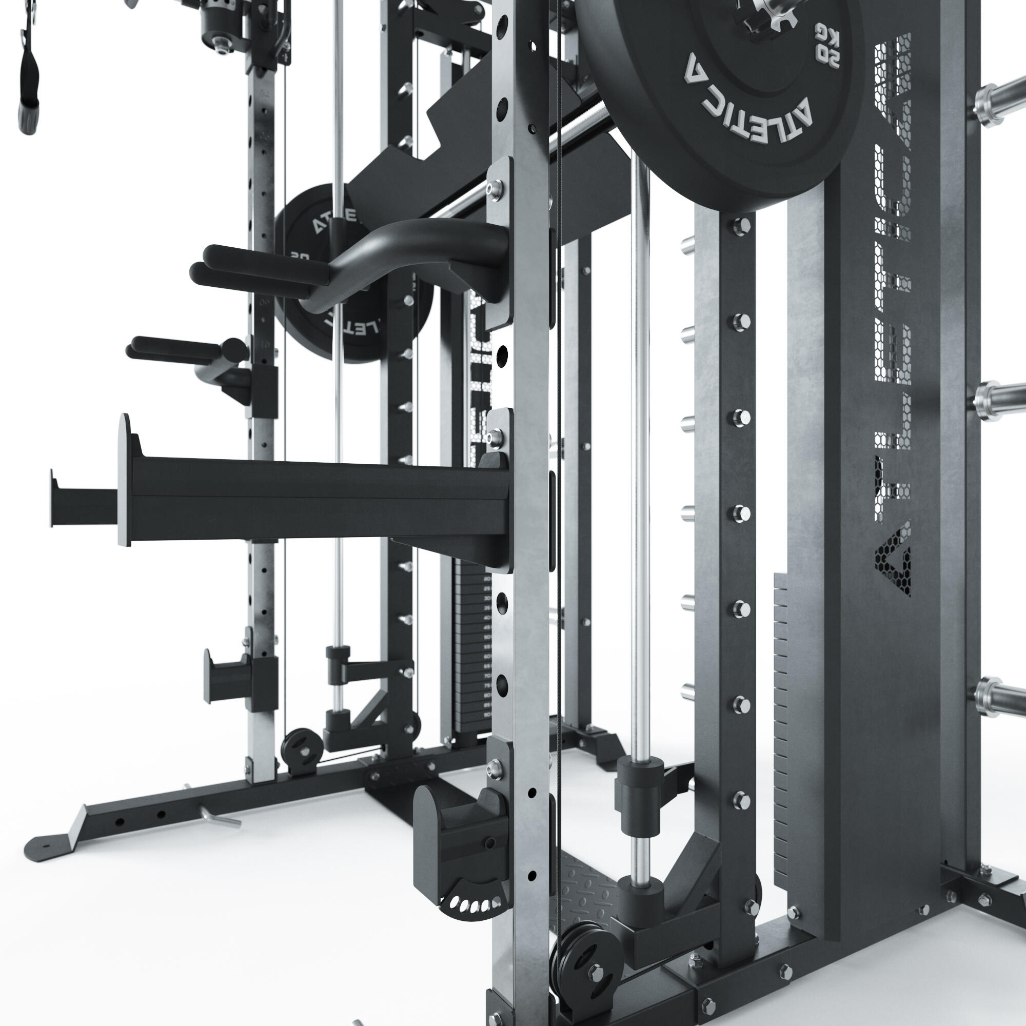 Fortress Multipresse Set | MOVE | Kabelzug mit 180 kg Steckgewichten 4/7