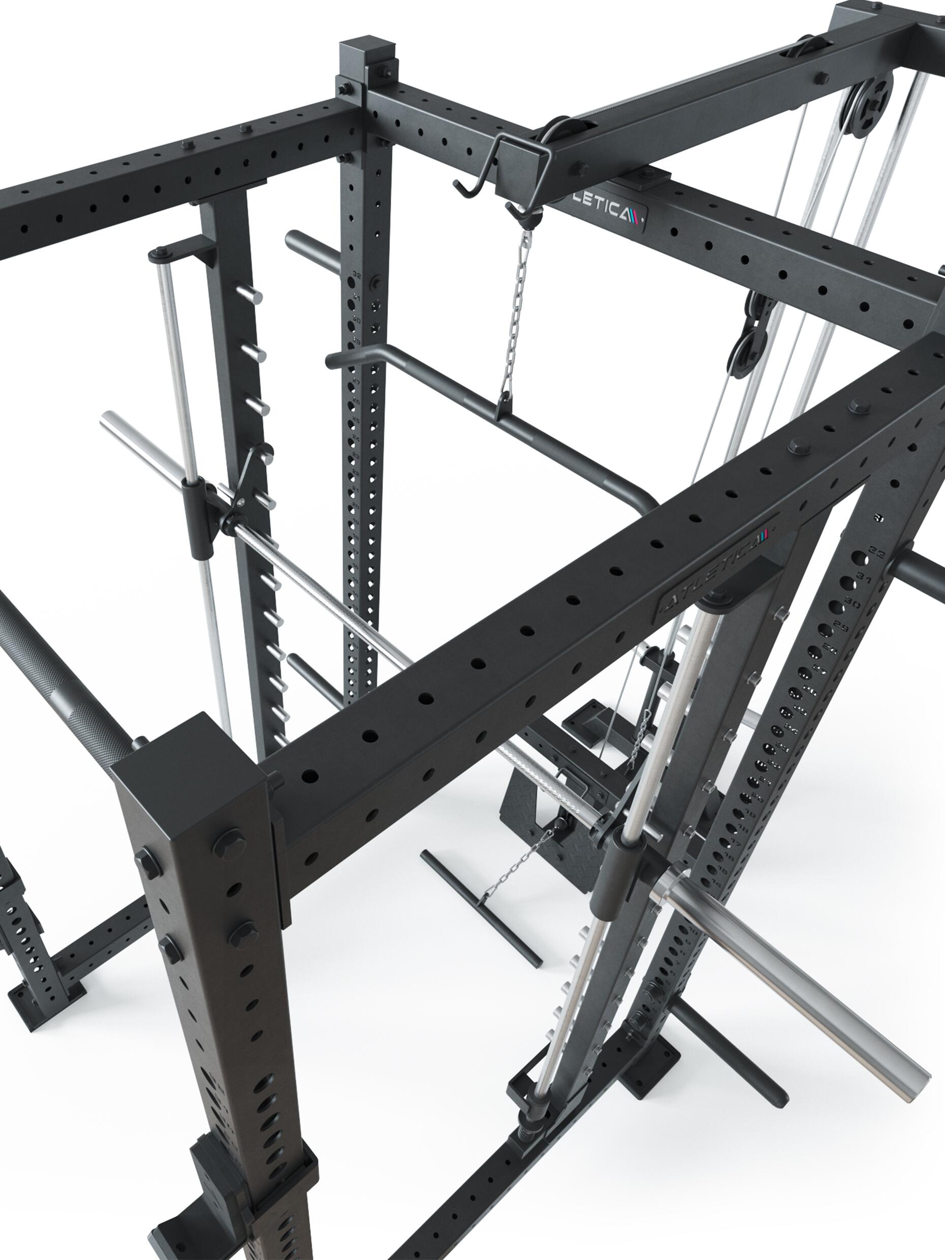 R8 Spectre Long | Power Rack | inklusive Latzug - Plate Loaded 6/6
