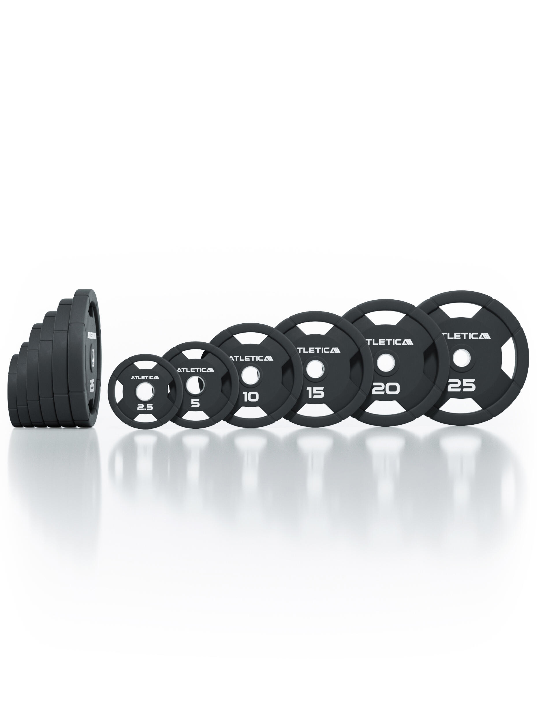 4H Rubber Plates | 155kg Set | Gummierte Hantelscheiben 3/3
