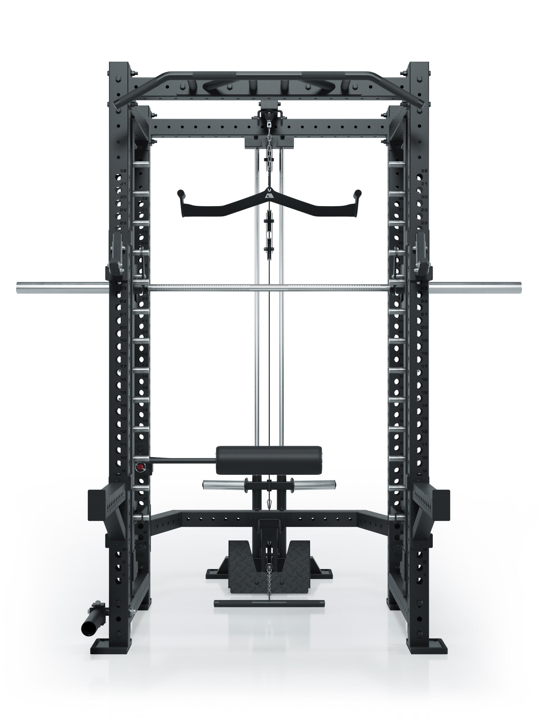R8 Defender | Power Rack | Inklusive Smith Machine und Latzug-Anbau 3/7