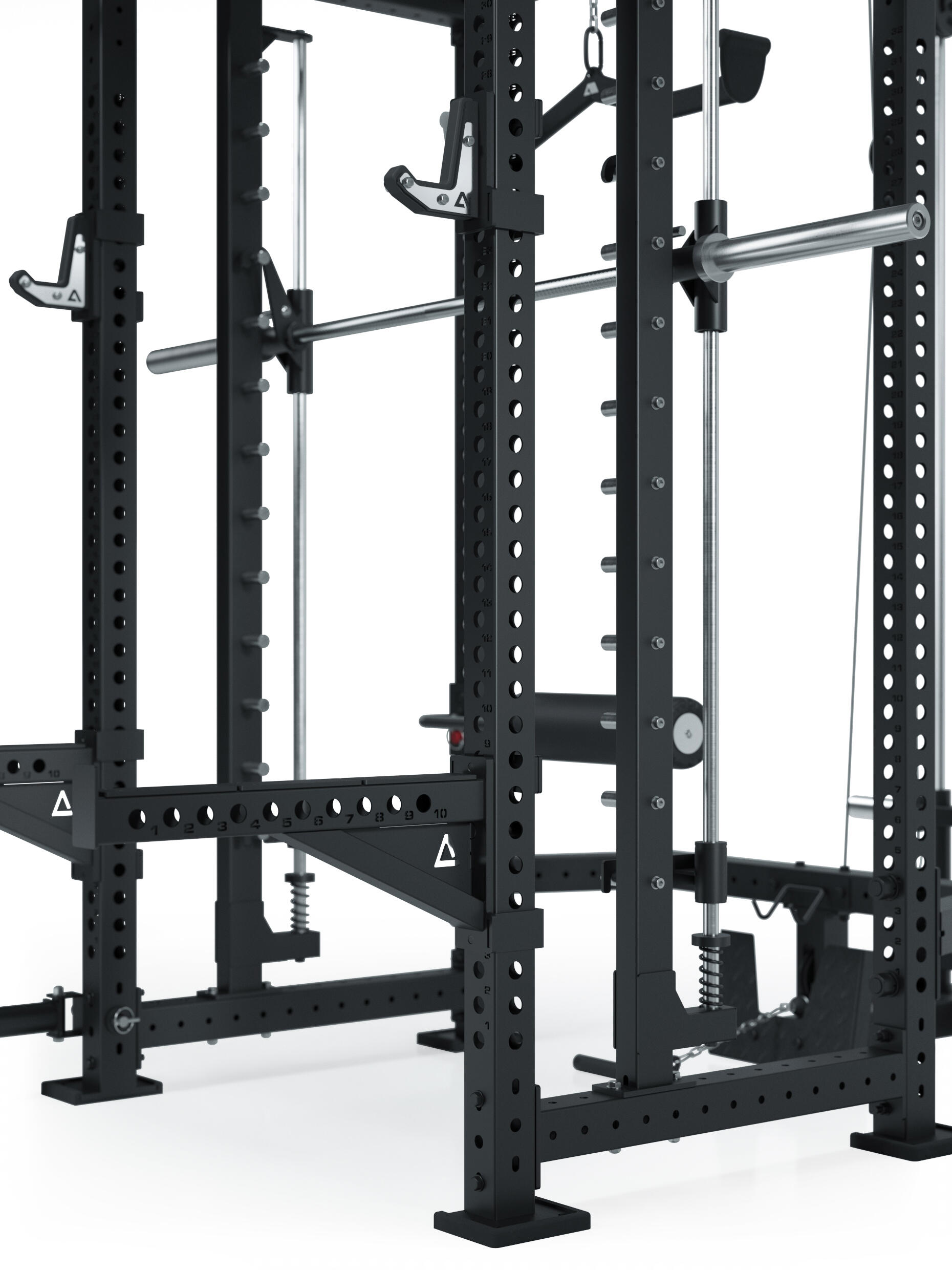 R8 Defender | Power Rack | Inklusive Smith Machine und Latzug-Anbau 5/7