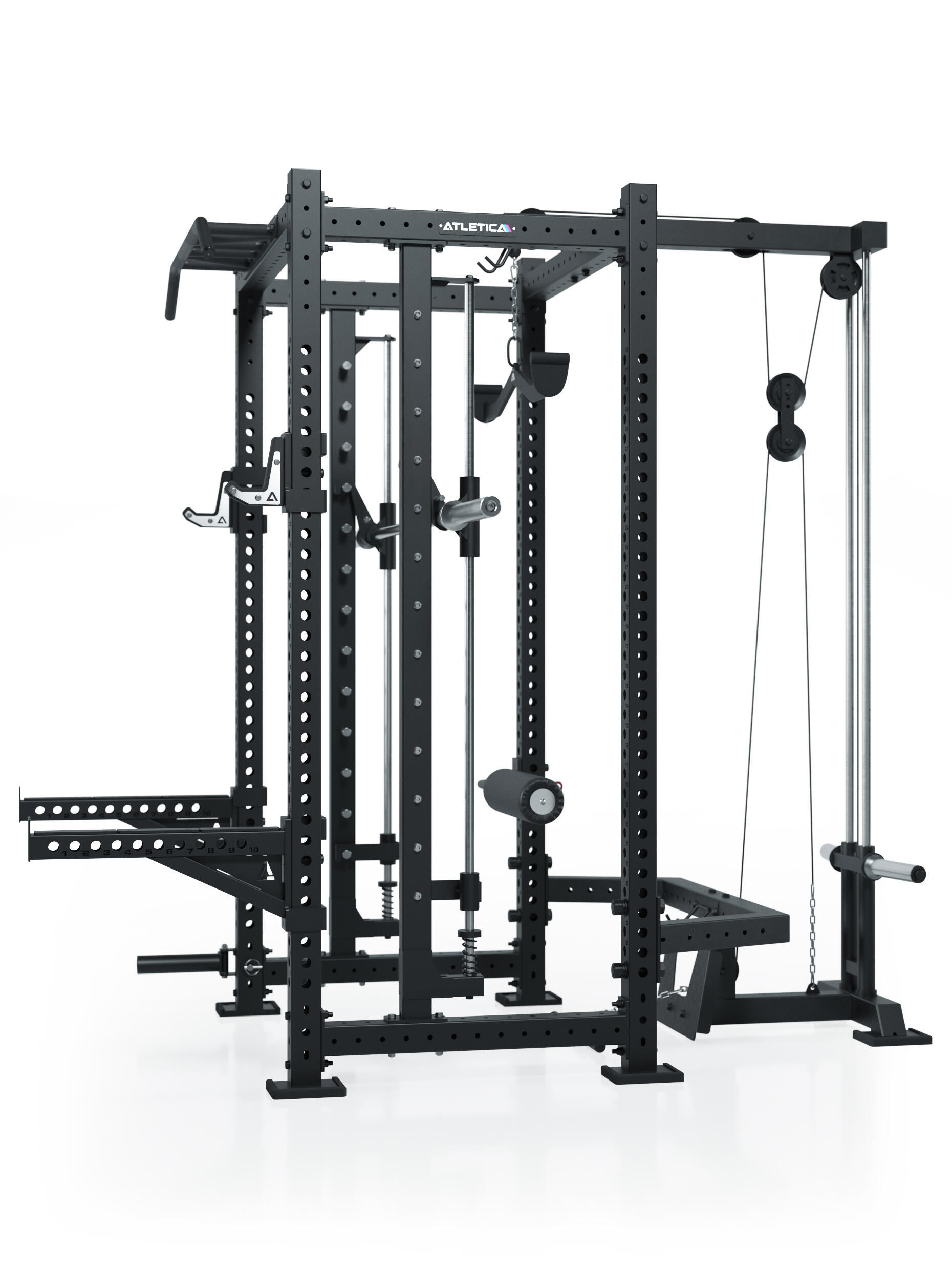 R8 Defender | Power Rack | Inklusive Smith Machine und Latzug-Anbau 2/7