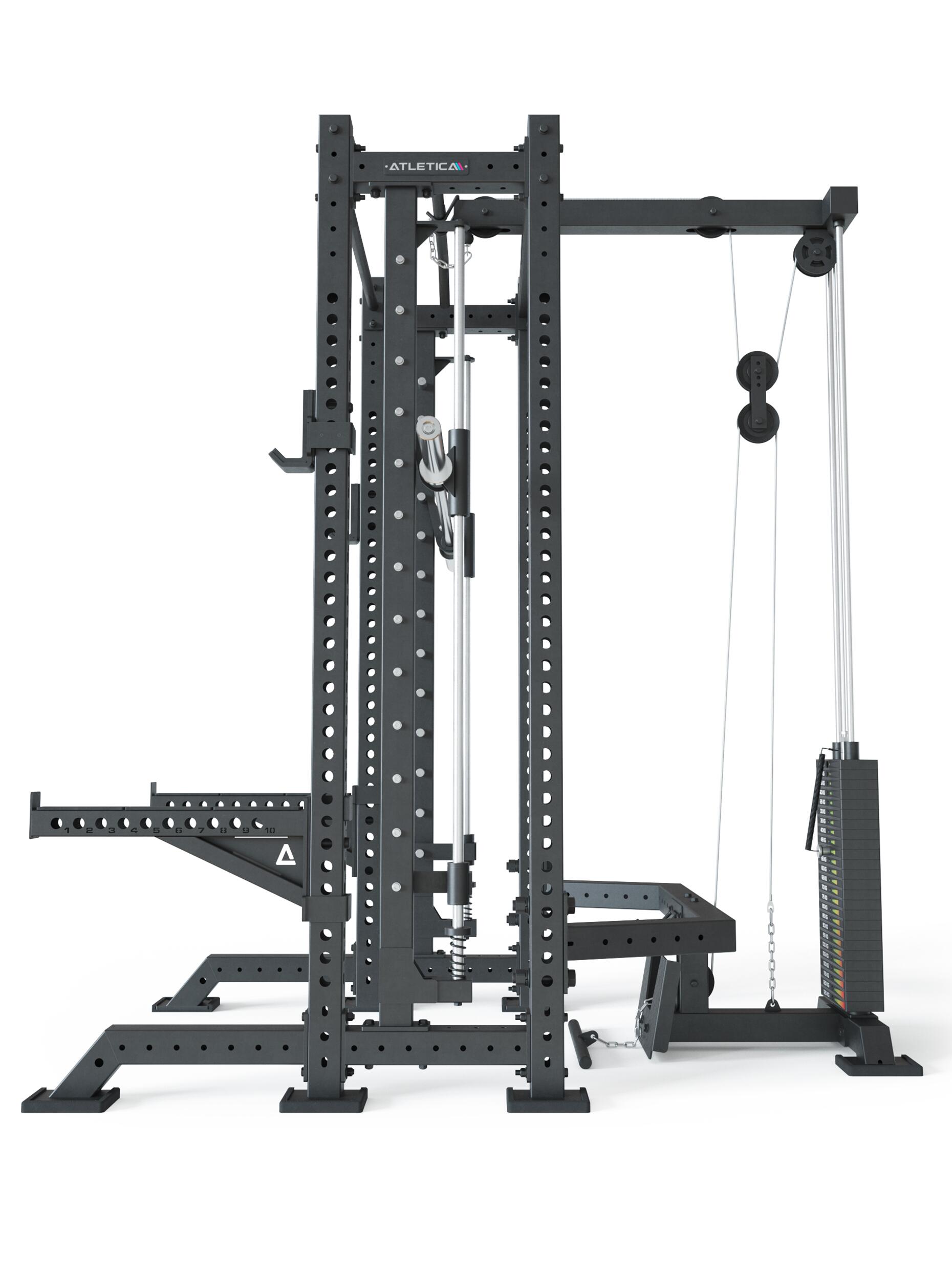 R8 Spectre Short | Power Rack | inklusive Latzug - Weight Stack 2/5