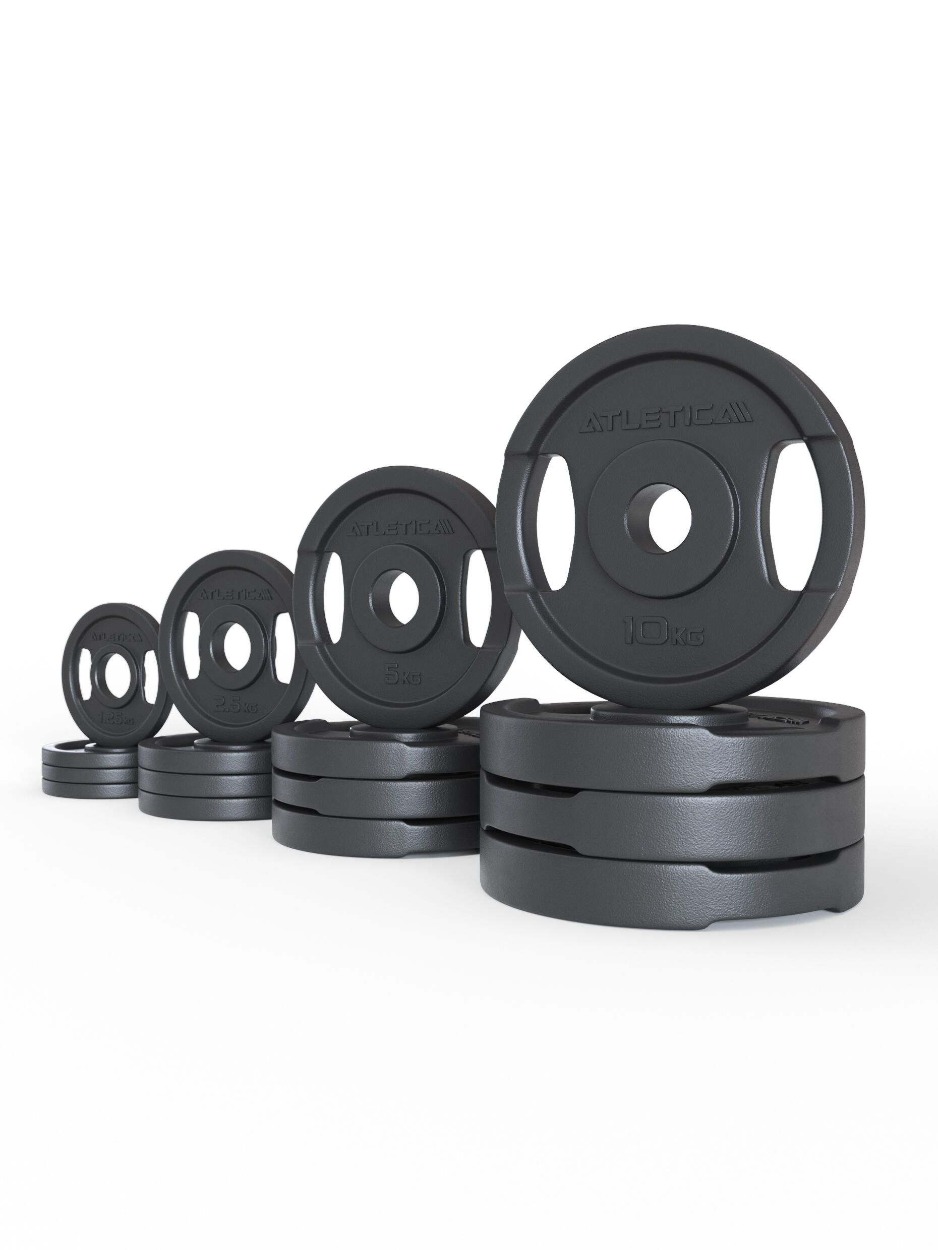 2H Iron Plates Set | 75kg Hantelscheiben aus Gusseisen 1/3