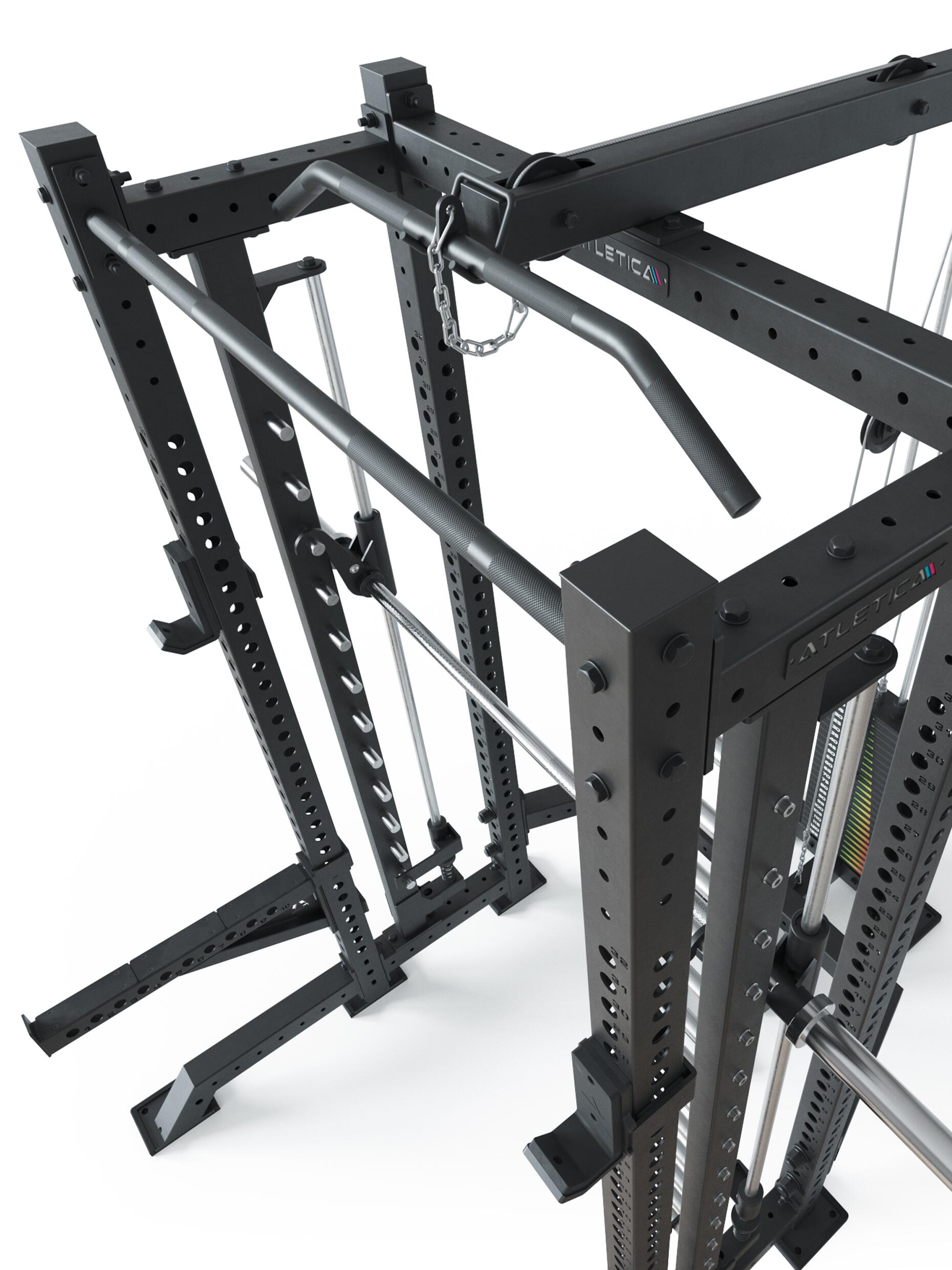 R8 Spectre Short | Power Rack | inklusive Latzug - Weight Stack 5/5