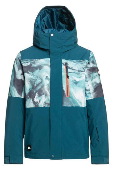 Kurtka chłopięca Quiksilver Mission zimowa narciarska turkusowa 140