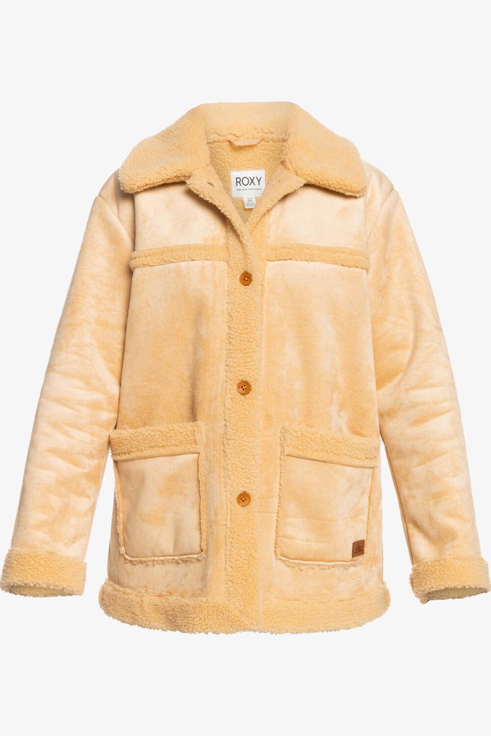 Chaqueta de invierno Roxy Change Of Heart Sherpa para mujer 4/4