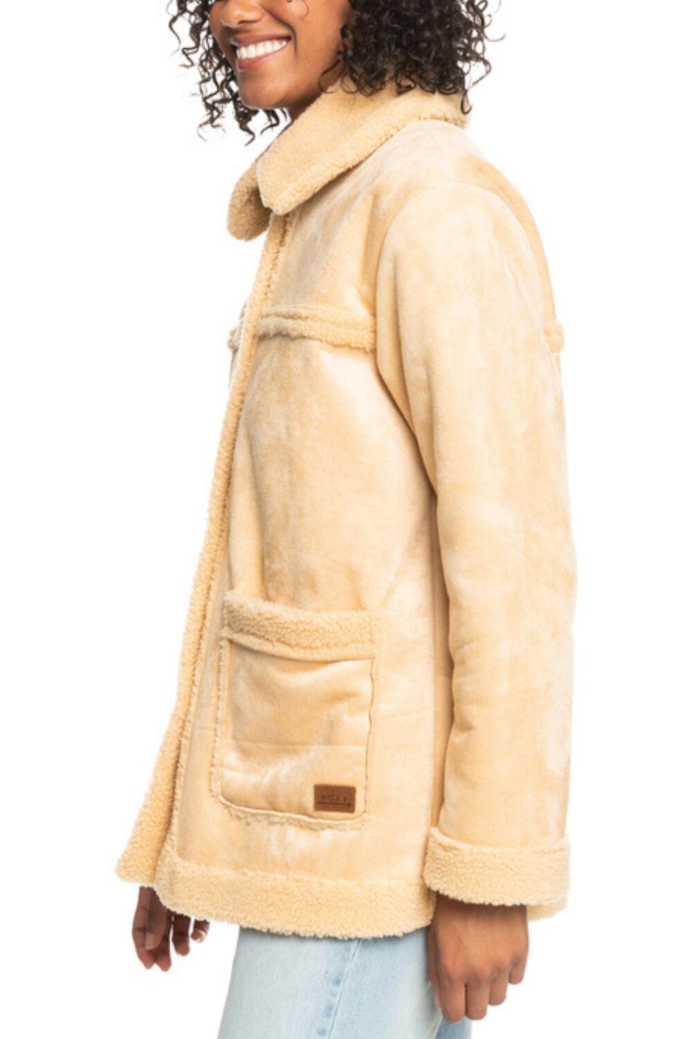 Chaqueta de invierno Roxy Change Of Heart Sherpa para mujer 2/4