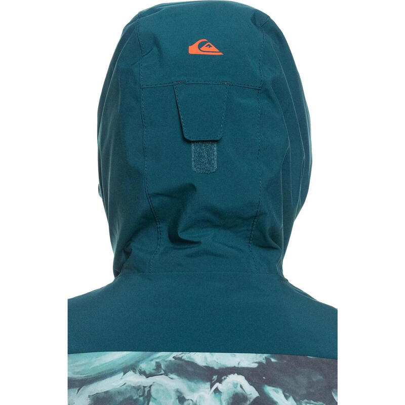 Kurtka chłopięca Quiksilver Mission zimowa narciarska turkusowa