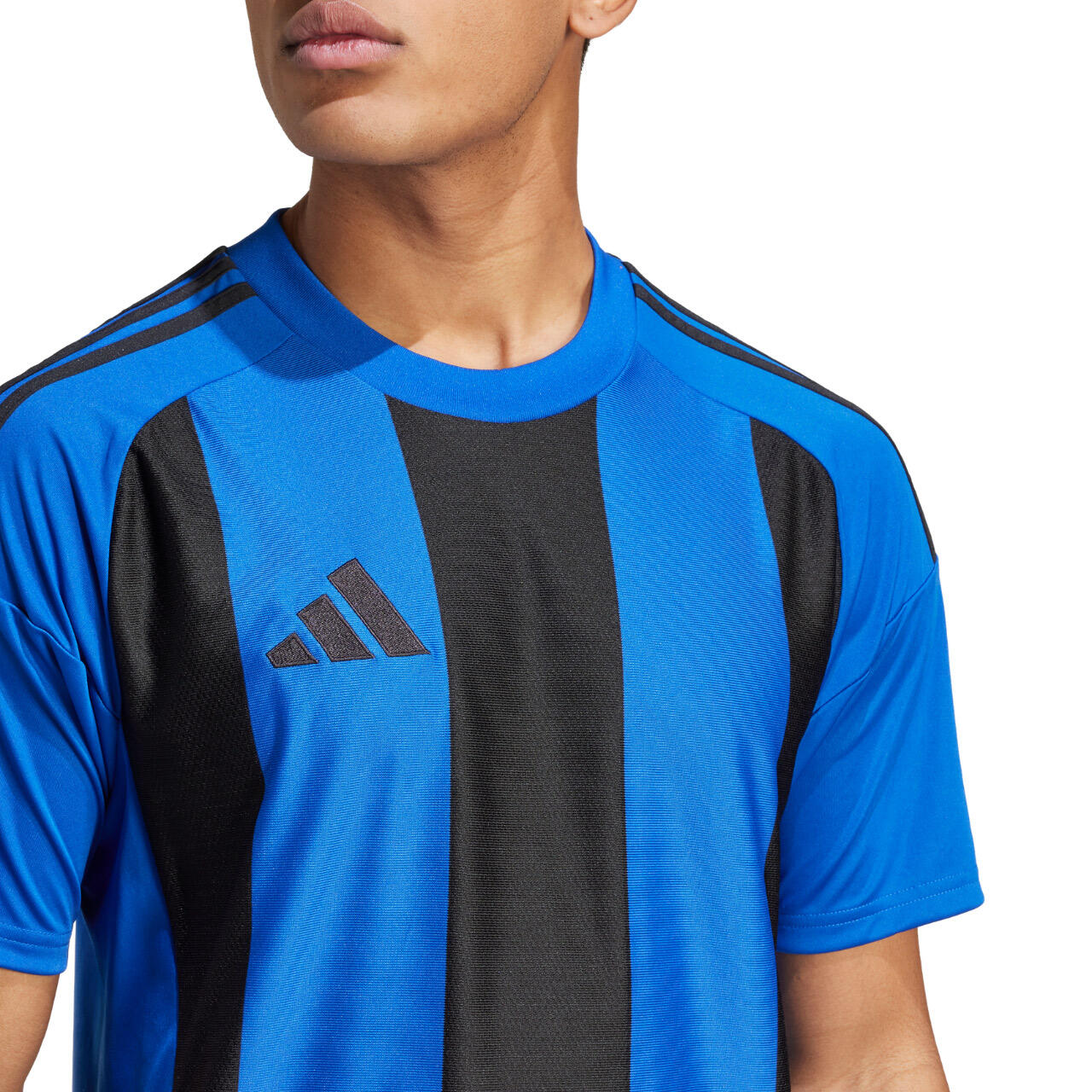 T-shirt adidas Blu Navy a Righe 6/8