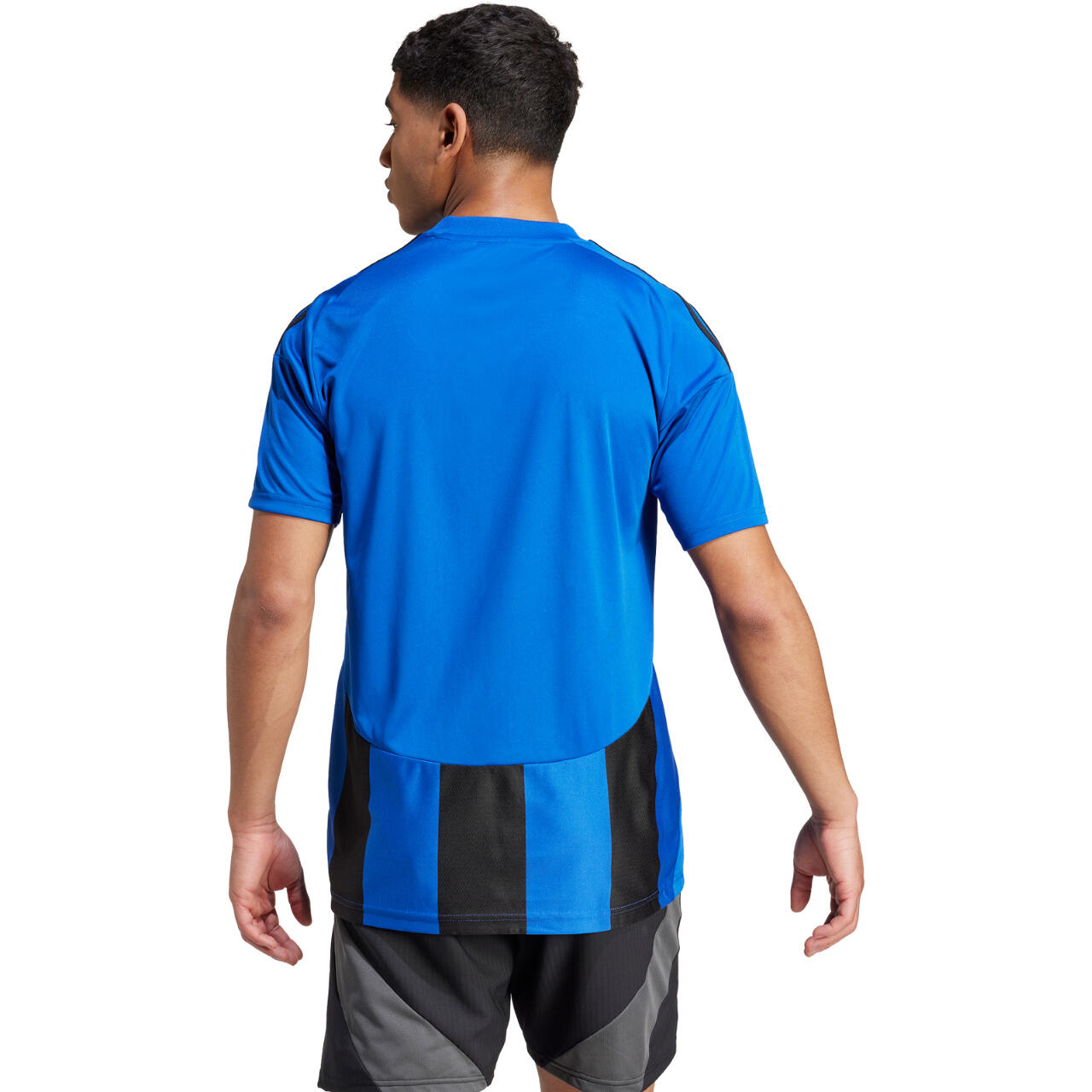 T-shirt adidas Blu Navy a Righe 5/8