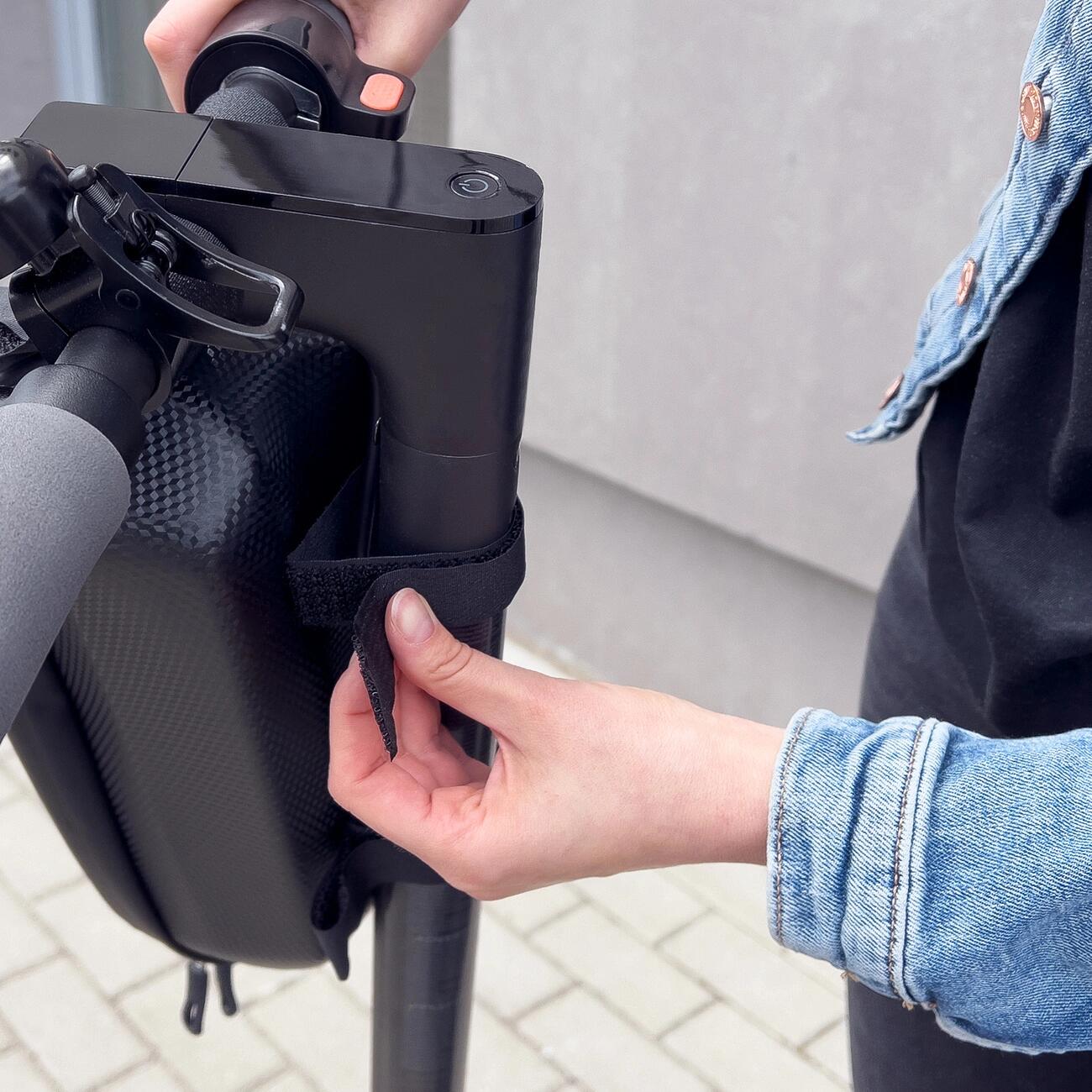 Wozinsky wasserdichte Lenkertasche für Scooter, 4L, schwarz 5/7