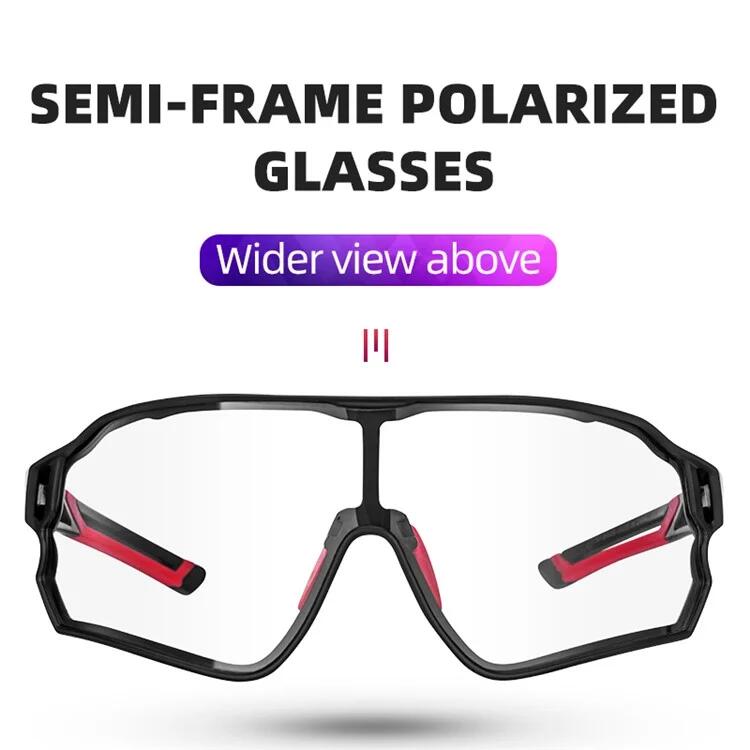 Occhiali Da Sole Fotocromatici Polarizzati ROCKBROS Per Ciclismo - Montatura Completa, Uomo, UV400 - Foto 3