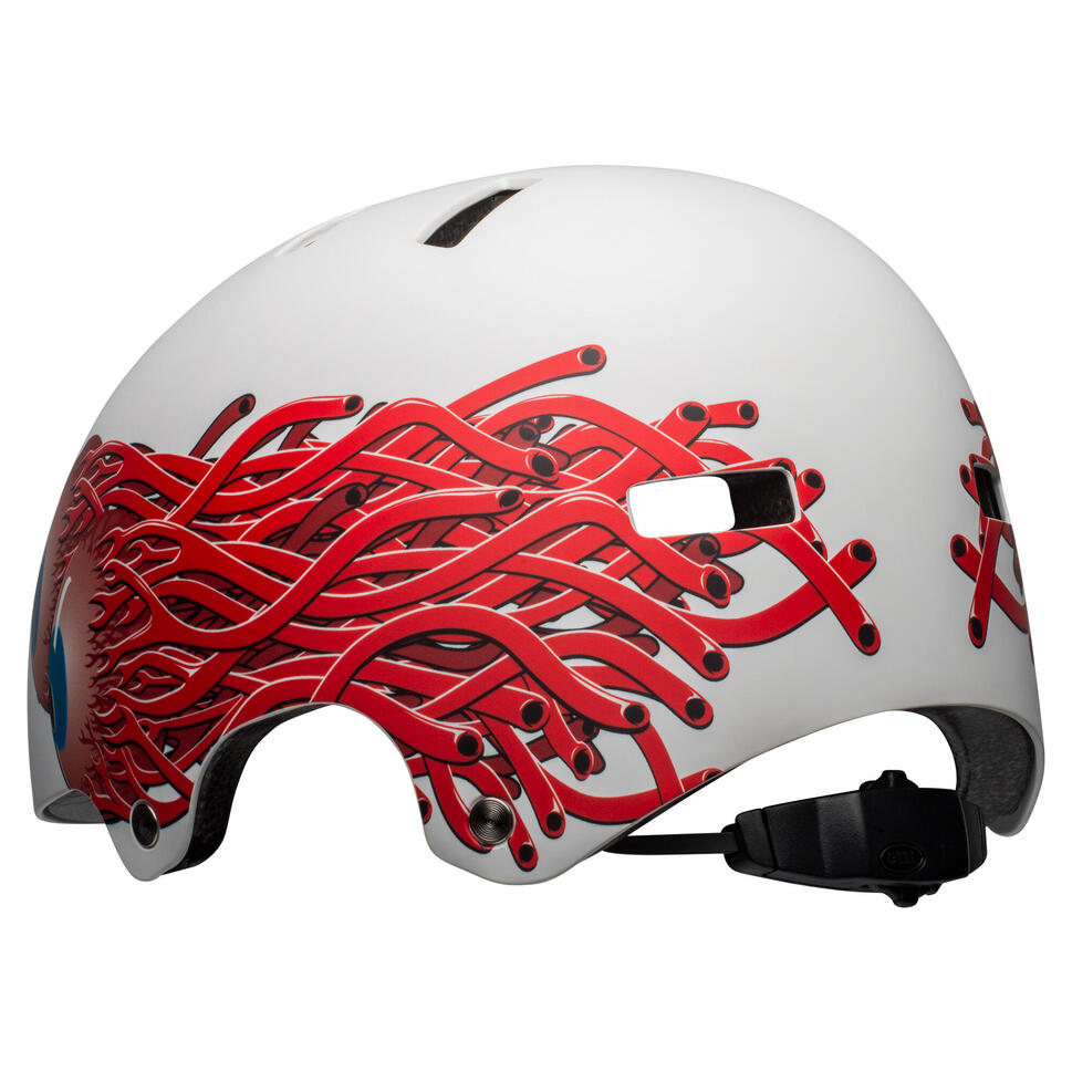 Kask rowerowy Juniorski Bell Span Matte White Eyes - XS (49-53 cm)