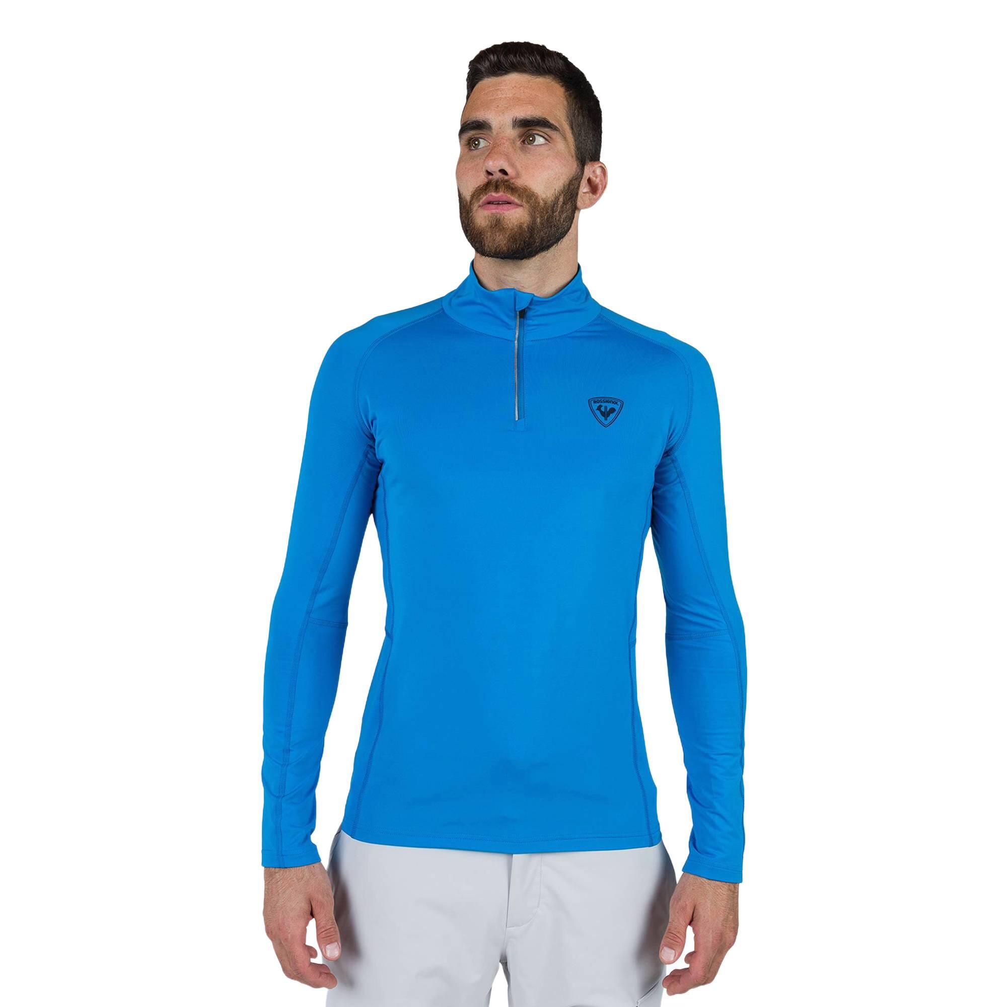 Manga comprida termoativa masculina rossignol classique 1/2 zip
