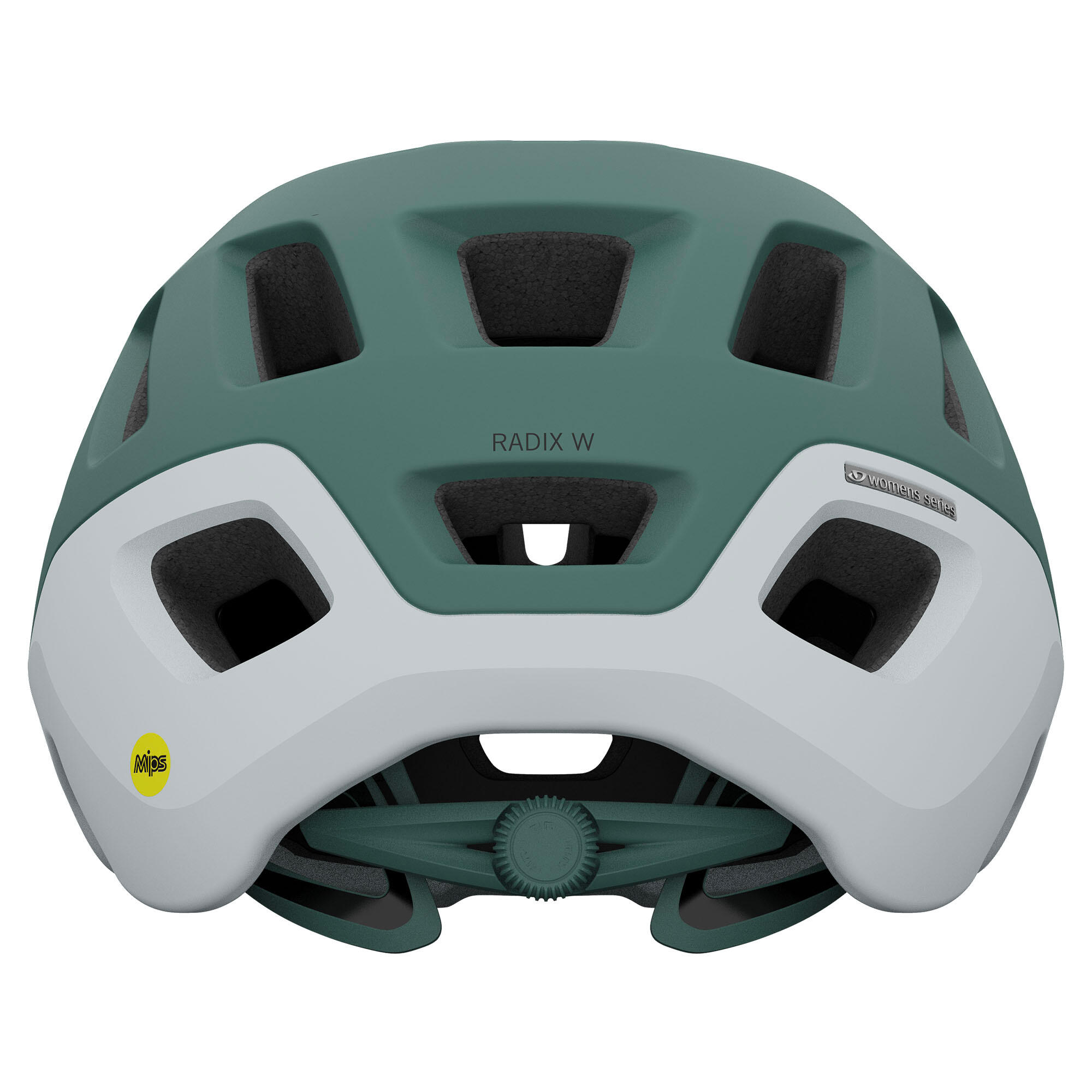 Radix Dames Mips Fietshelm - Groen/Grijs 3/4