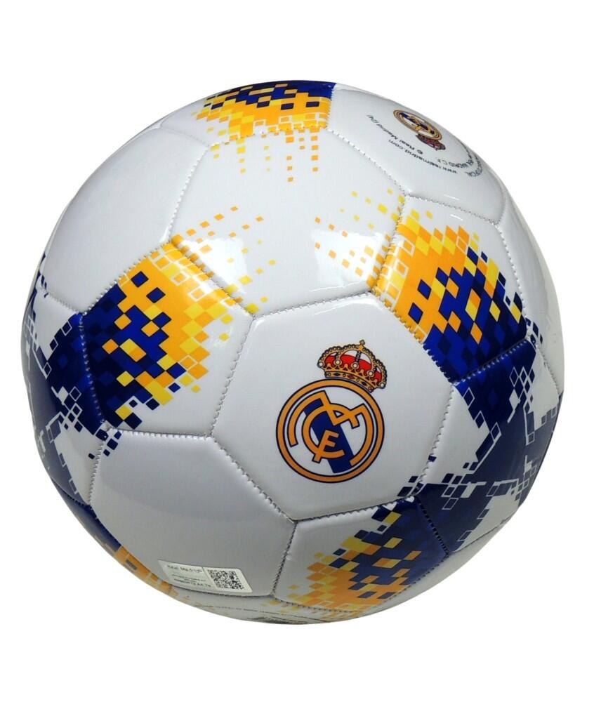 Balón Oficial de Fútbol Real Madrid con Escudo Essentials 5/6