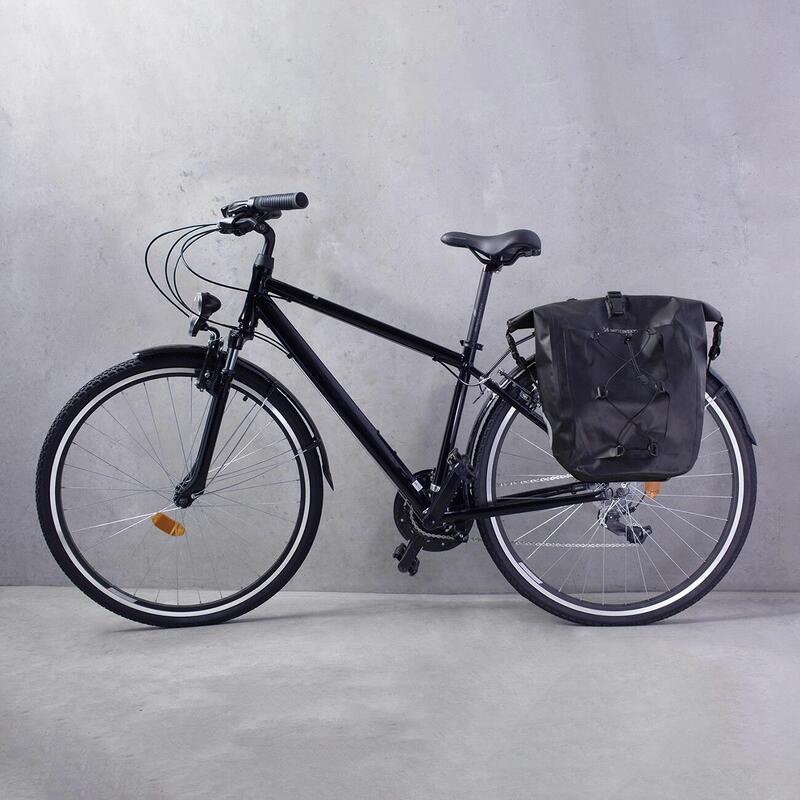 Geantă biciclete impermeabilă, montare rapidă, Wbb24bk, negru