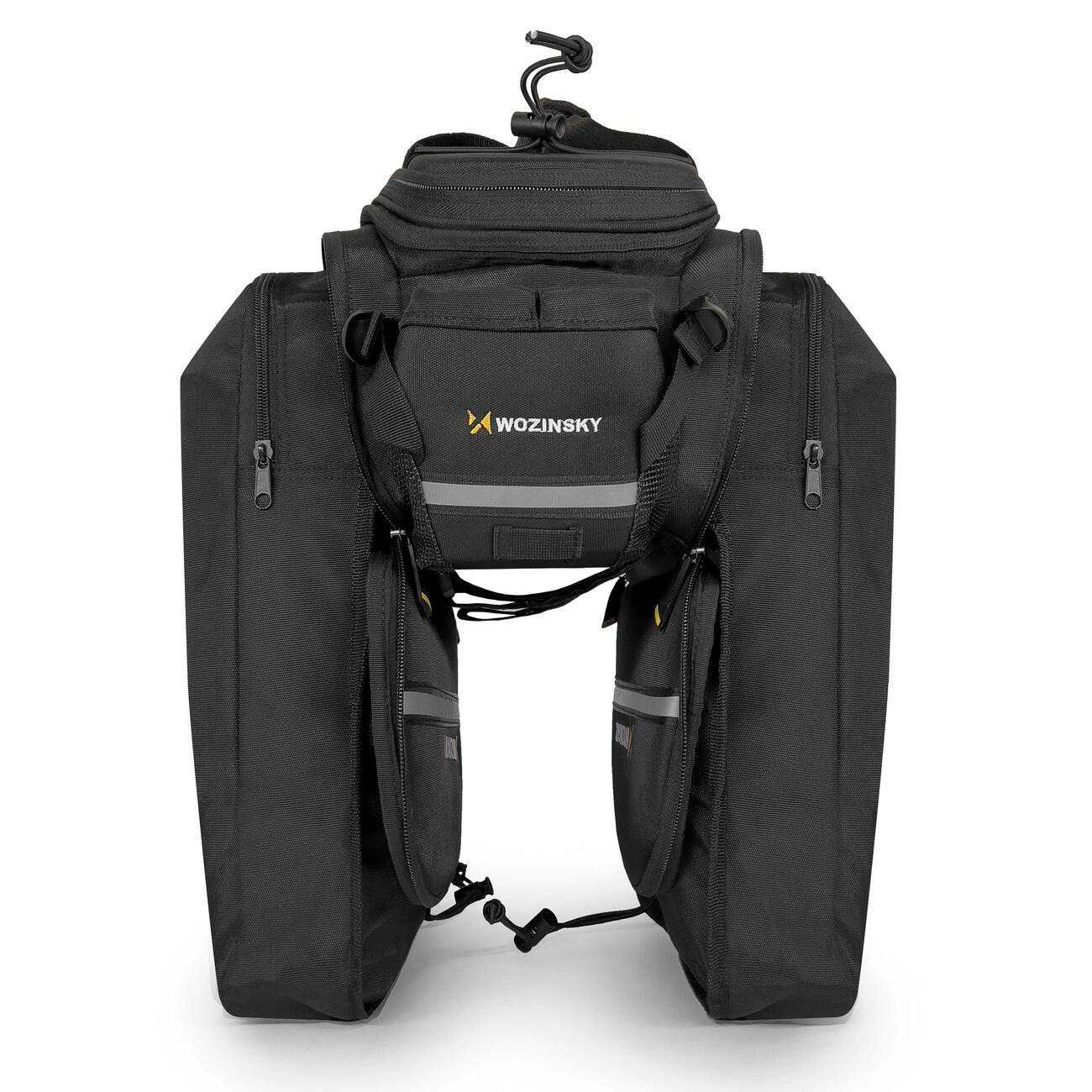 Geräumige Fahrradtasche 35L - Schwarz 7/7