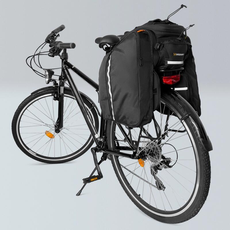 Torba rowerowa na bagażnik Wozinsky  wodoodporna 35 L czarny