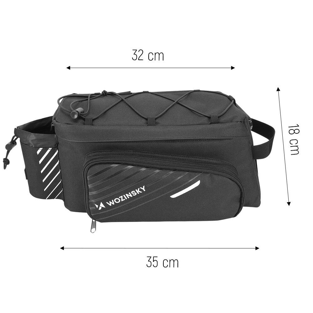 Borsello per bicicletta 9L con tracolla Nero 4/7