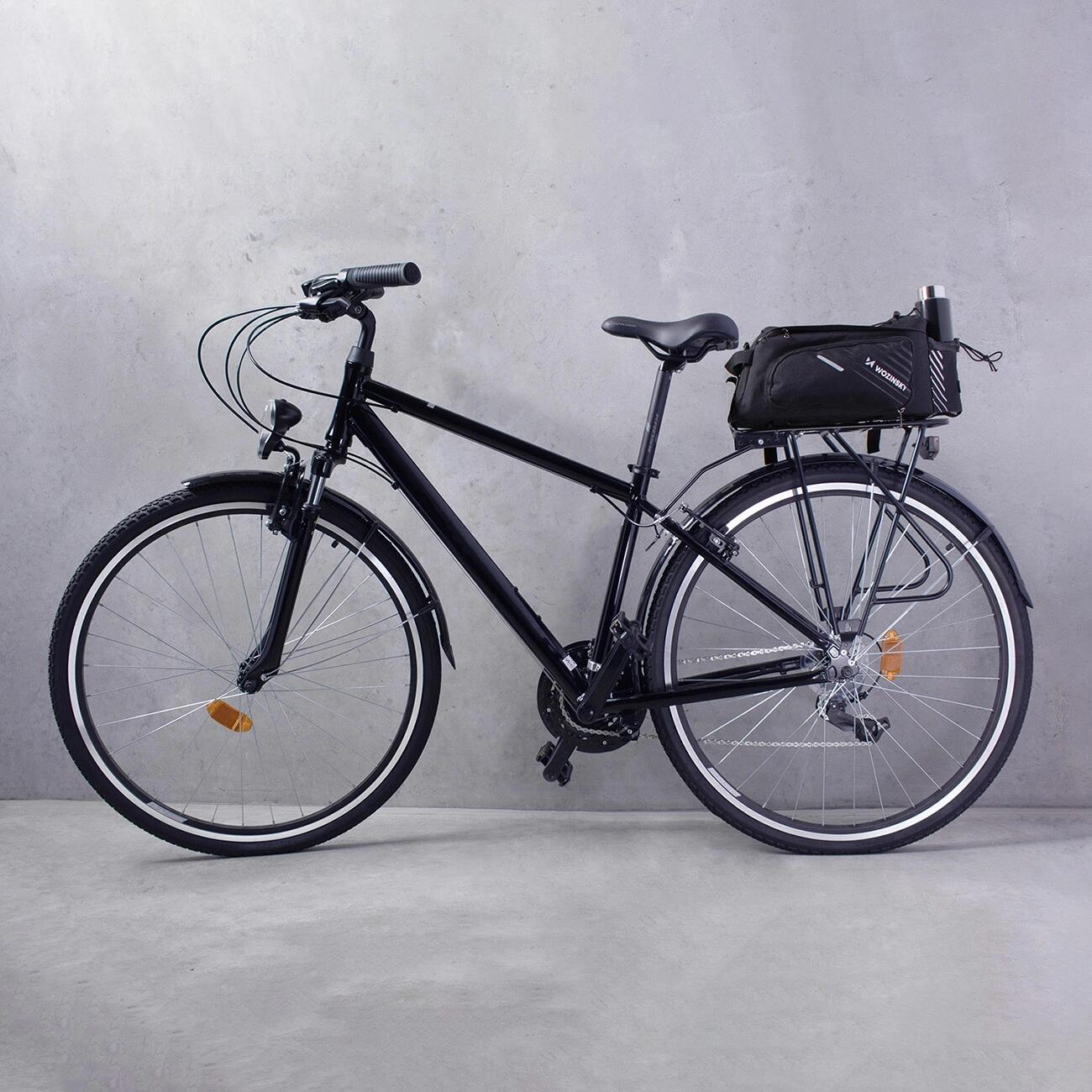 Borsello per bicicletta 9L con tracolla Nero 5/7
