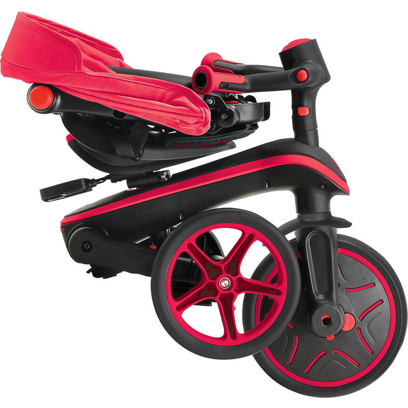 Tricycle EXPLORER 4-en-1 Évolutif & Pliable - Rouge
