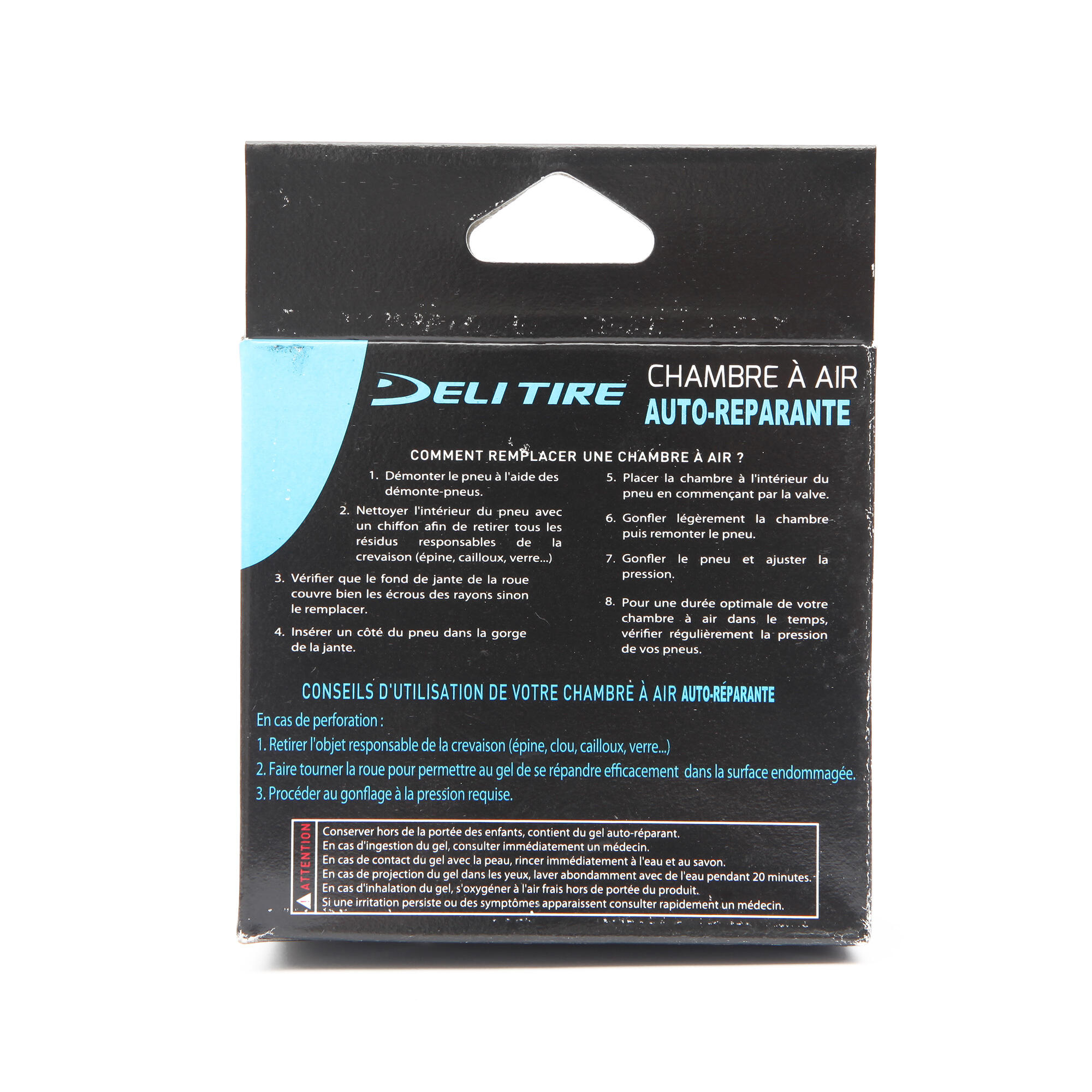 Chambre à air anti-crevaison DELI 700x32/40C AV avec gel DELIZIA