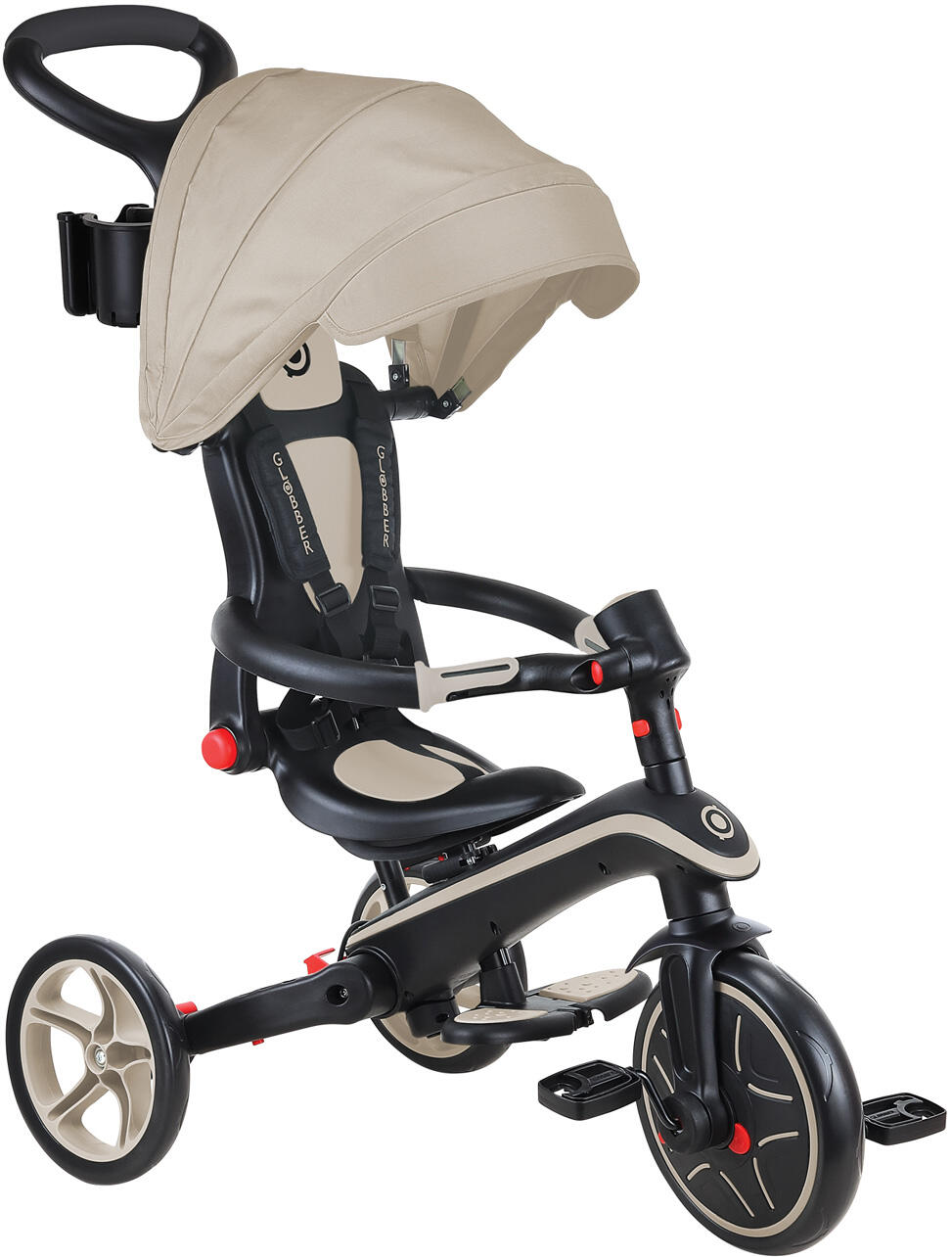 Tricycle EXPLORER 4-en-1 Évolutif et Pliable - Taupe 6/6