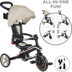 Tricycle EXPLORER 4-en-1 Évolutif & Pliable - Taupe
