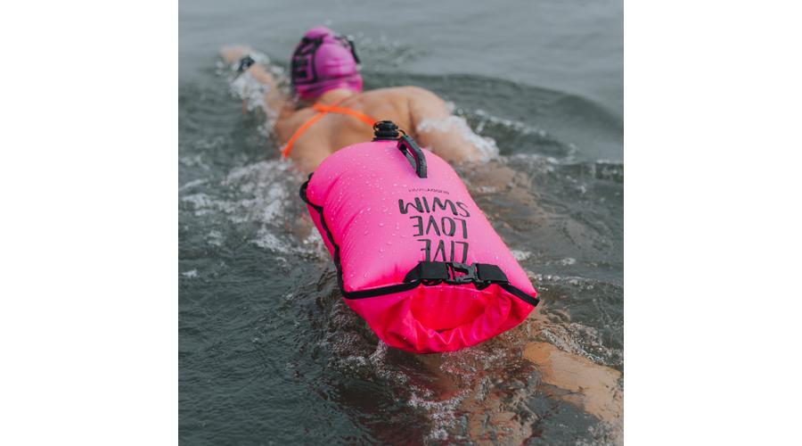 Boya de seguridad agua abiertas LLS 20L rosa natación Rosa BUDDY SPORT 6/7