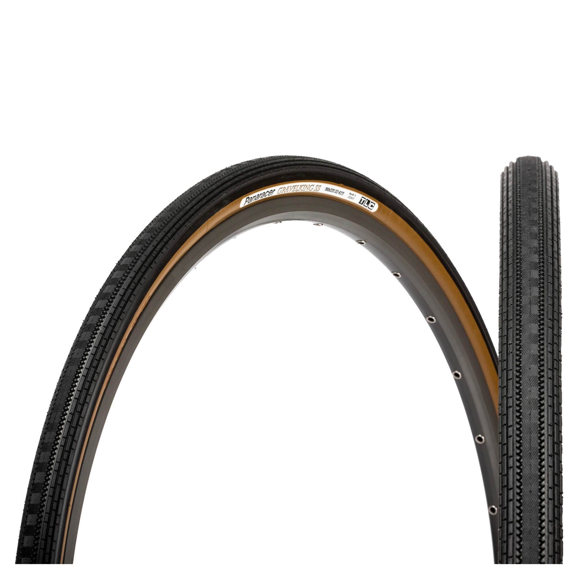 Panaracer Reifen GravelKing SemiSlick 28x1.70 Zoll 43-622 schwarz braun TLR f... 3/5