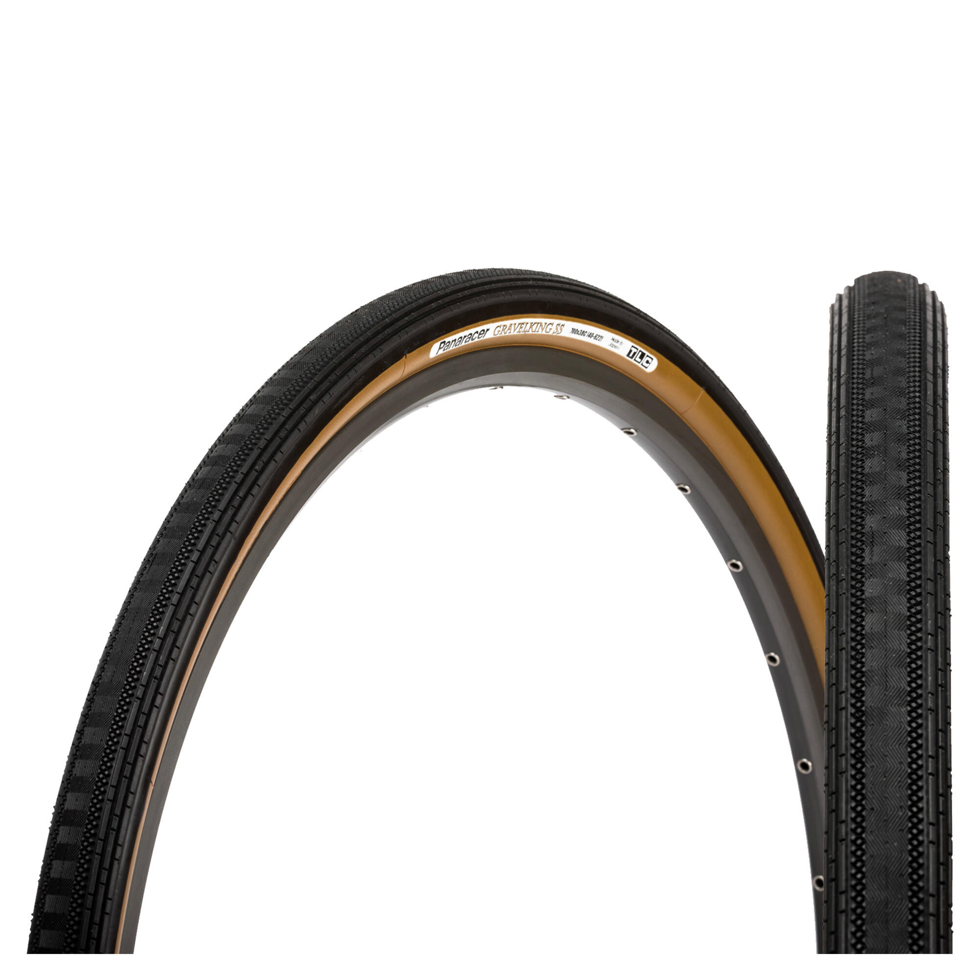 Panaracer Reifen GravelKing SemiSlick 28x1.70 Zoll 43-622 schwarz braun TLR f... 5/5