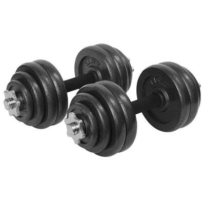 Verstellbares Hantelset im Koffer - 30 kg (2x 15 kg)