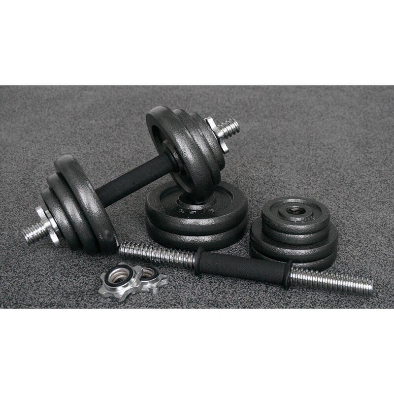 Set gantere reglabile în geantă - 20 kg (2x 10 kg)