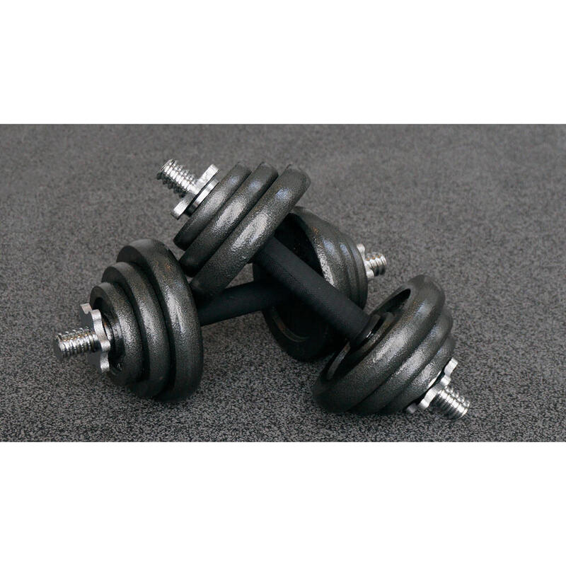 Set gantere reglabile în geantă - 20 kg (2x 10 kg)