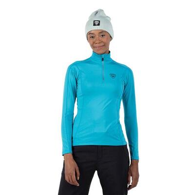 Thermoactieve dames rossignol classique 1/2 zip met lange mouwen
