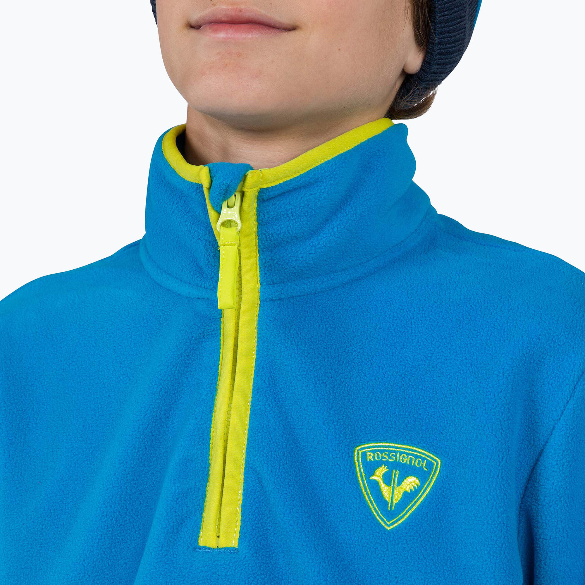 Felpa da bambino di Rossignol Jr Strawpile Fleece Fz 4/4