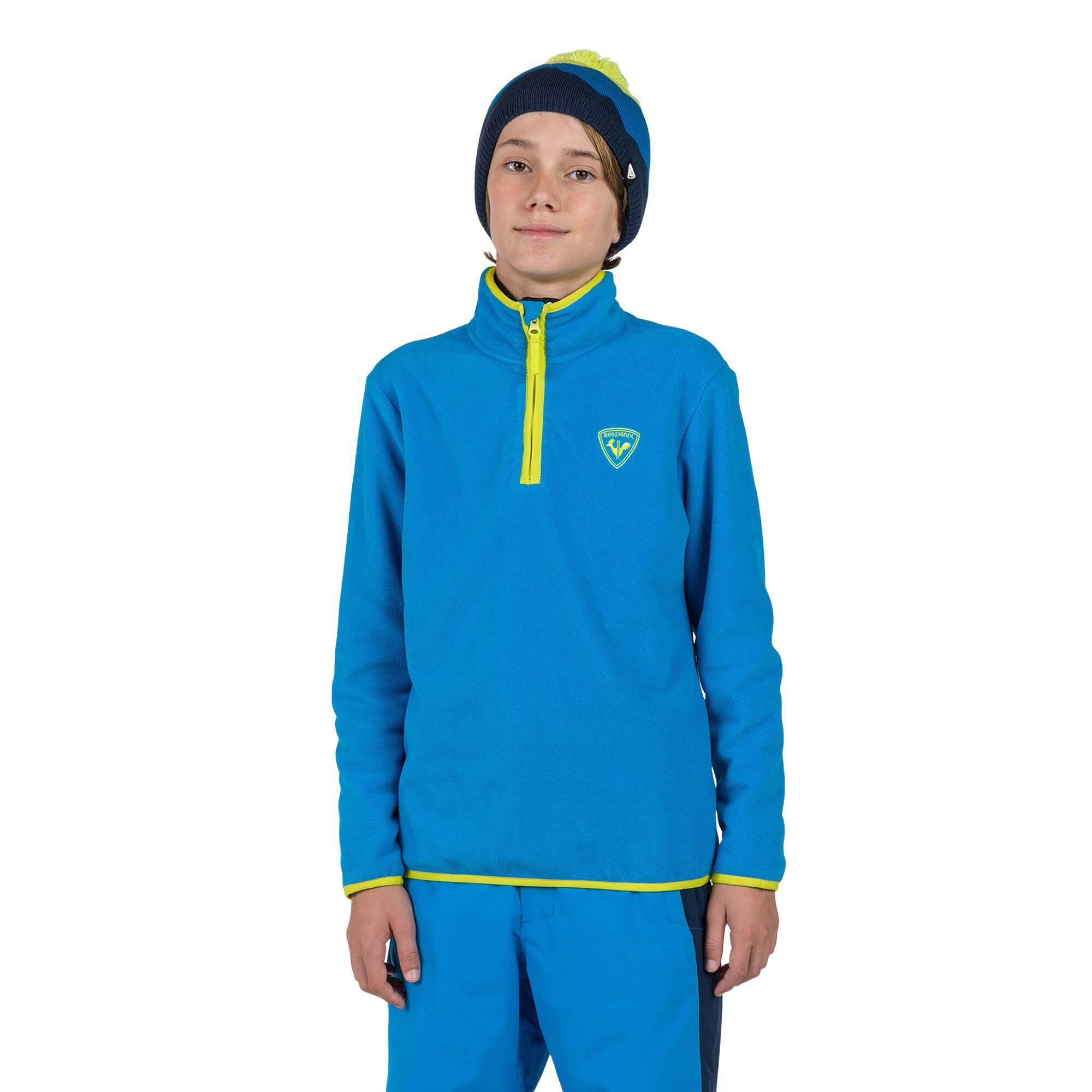 Felpa da bambino di Rossignol Jr Strawpile Fleece Fz 1/4