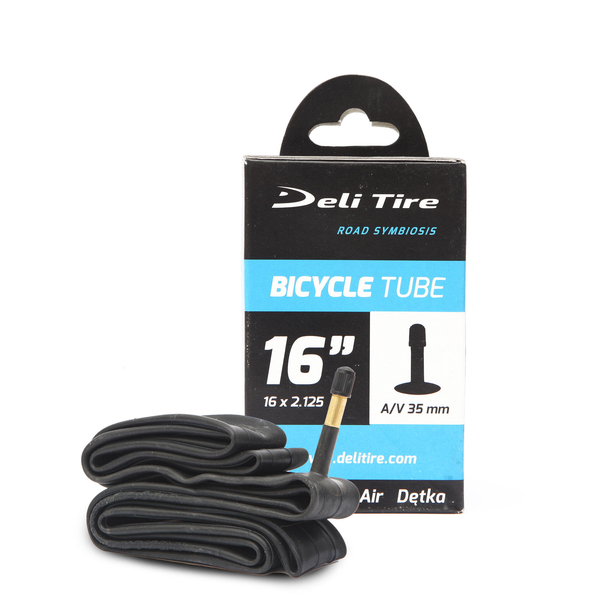 DELI TIRE Cyklistická duše DELI TIRE 16x2.125 AV automobilový ventil