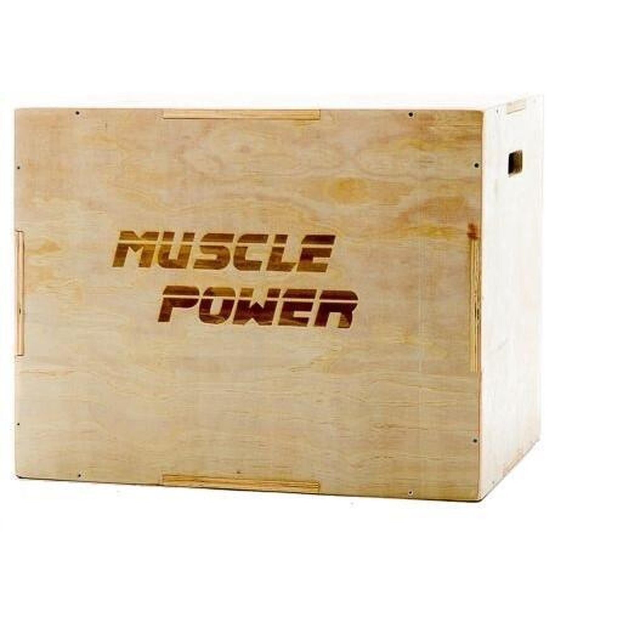 Muscle Power - Boîte Plyo En Bois Muscle Power - Box Pliométrique - Marron - Taille Unique - Decathlon