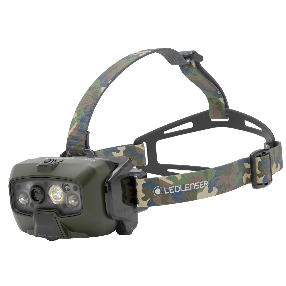 LEDLENSER Stirnlampe HF8R Core RGB camouflage