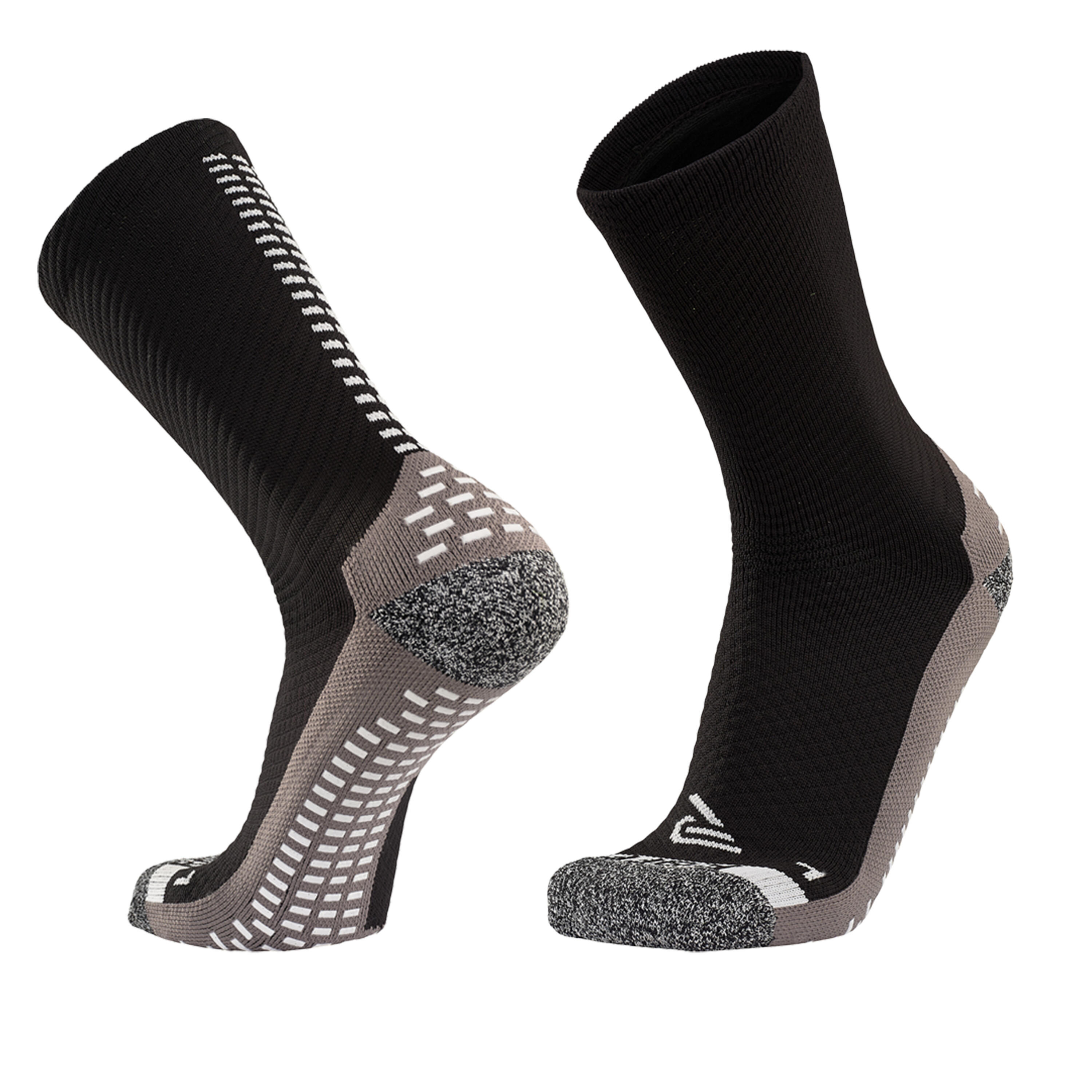 Røff Socks - Chaussettes Grip Noir - Sans Coutures - Compression - Ergonomique - Chaussettes - Noir - 38/42 - Decathlon