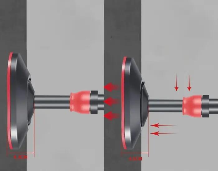 Drążek rozporowy wzmocniony do podciągania ćwiczeń 70-90 cm fit.me 4/7