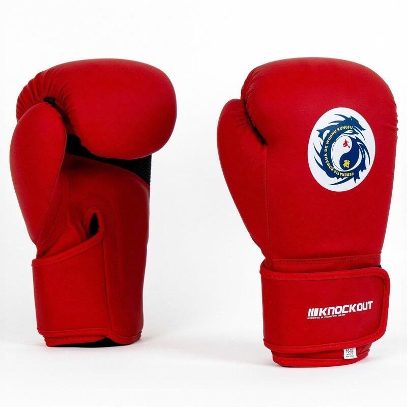 Manusi Knockout Wushu Rosu / 16 OZ