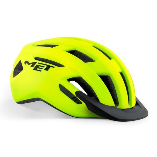 Casque MET Allroad avec Visière Amovible - Jaune Mat