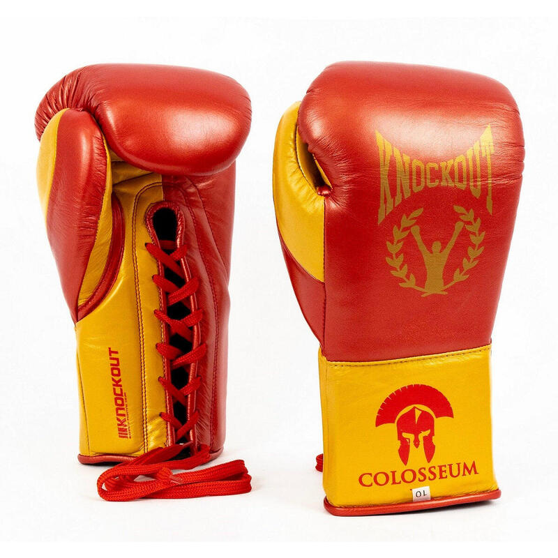 Manusi Box Knockout Competition - Editie Colosseum 8OZ / Rosu/Auriu