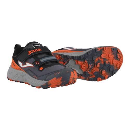 SAPATOS TRAIL CRIANÇA JOMA ADVENTURE JR 2422. Preto-vermelho 2/5
