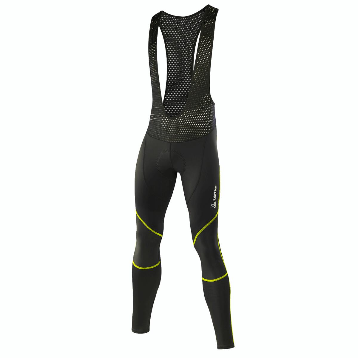 LOEFFLER Pantaloncini da ciclismo lunghi M Bike Bib Tights WS Elastic da uomo - Nero